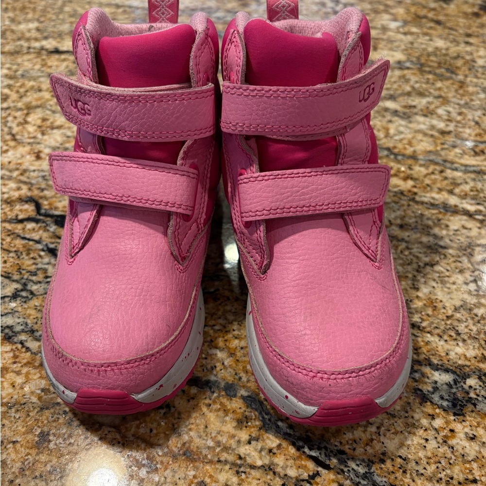 UGG Kids Pink Strap Boots